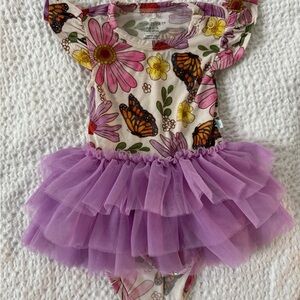 Posh Peanut Tulle Bodysuit Dress